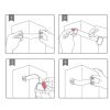 Home Baby Safety Protection Lock Anti-Clip Hand Door Closet Cabinet Locks Fo Fridge Cabinet Drawer Box Safe Lock For Kids No Tools Or Drilling Child S