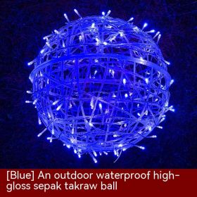 LED Vine Bal Light Waterproof Christmas Holiday Decorative String Lights (Option: Blue Shell Blue-30cm Highlight)