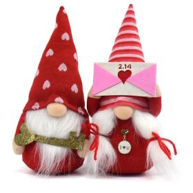 2024 Valentine's Day Faceless Doll Love Envelope Rudolf Valentine's Day Gift Doll Fabric Dwarf (Option: Style C)