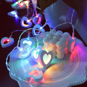 LED Wood Love Heart Lighting Chain String (Option: Color-Style 3)