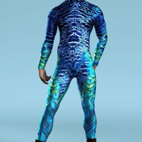 Halloween New 3D Digital Printing One-piece Play Costume (Option: VV023-Adult S)